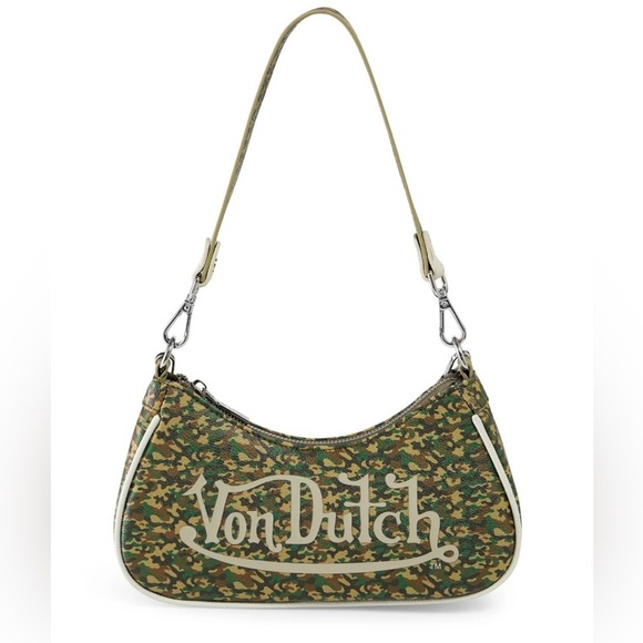 Von Dutch Handbags - 💚🤎VON DUTCH GREEN CAMO SHOULDER BAG💚🤎NWT